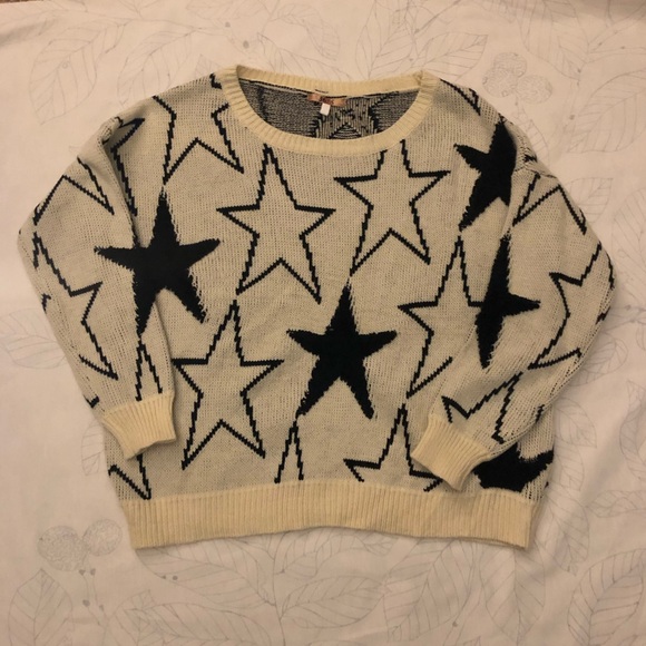 star knit sweater